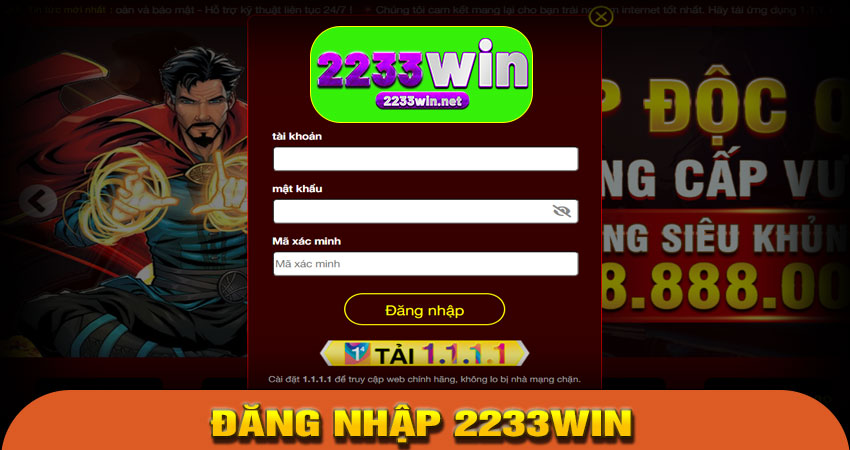 Đăng nhập 2233win